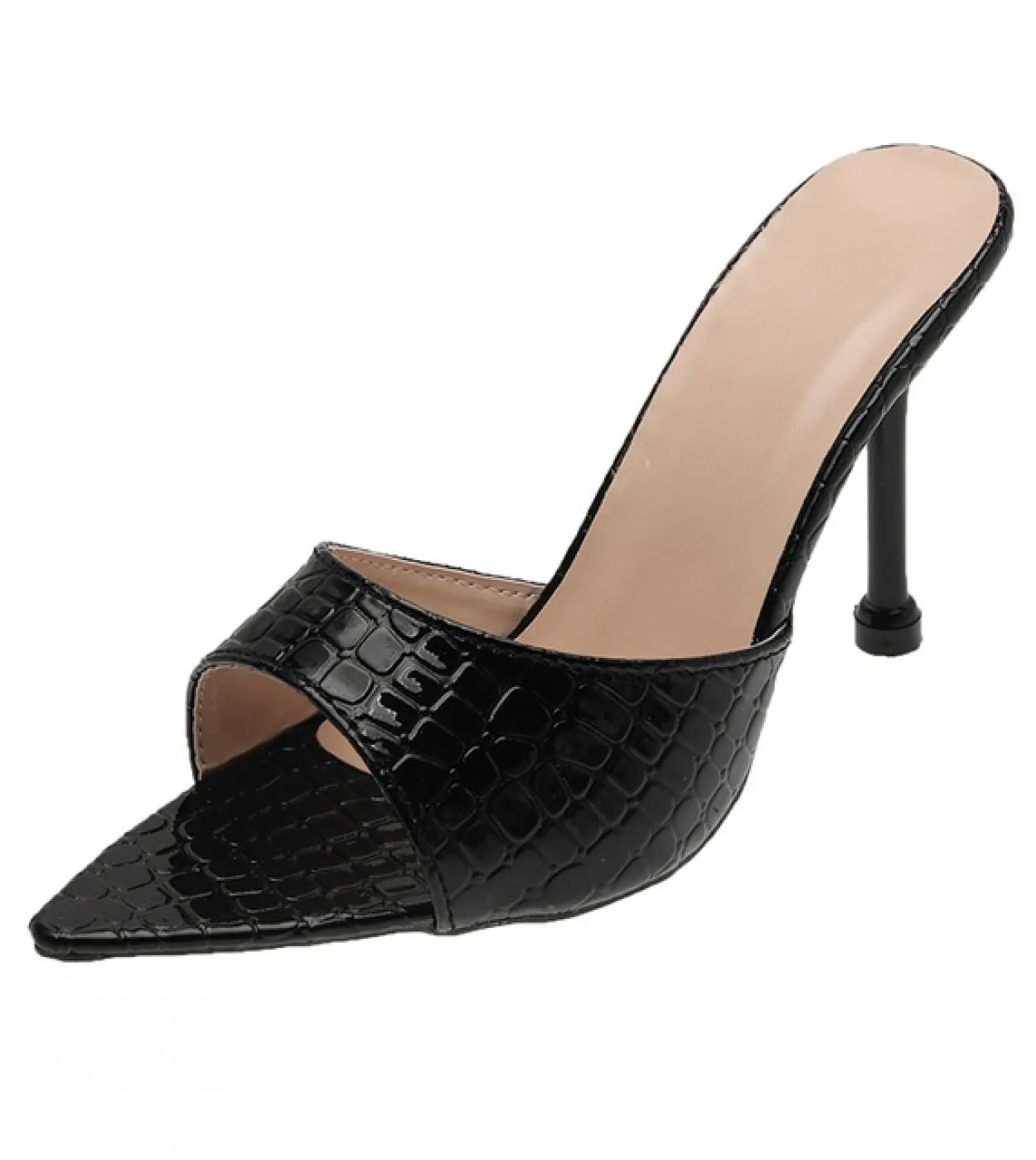 2023 nuove donne pantofole mulo tacchi alti sandali infradito scarpe a punta diapositive scarpe Ytmtloy indoor Zapatillas Casa M