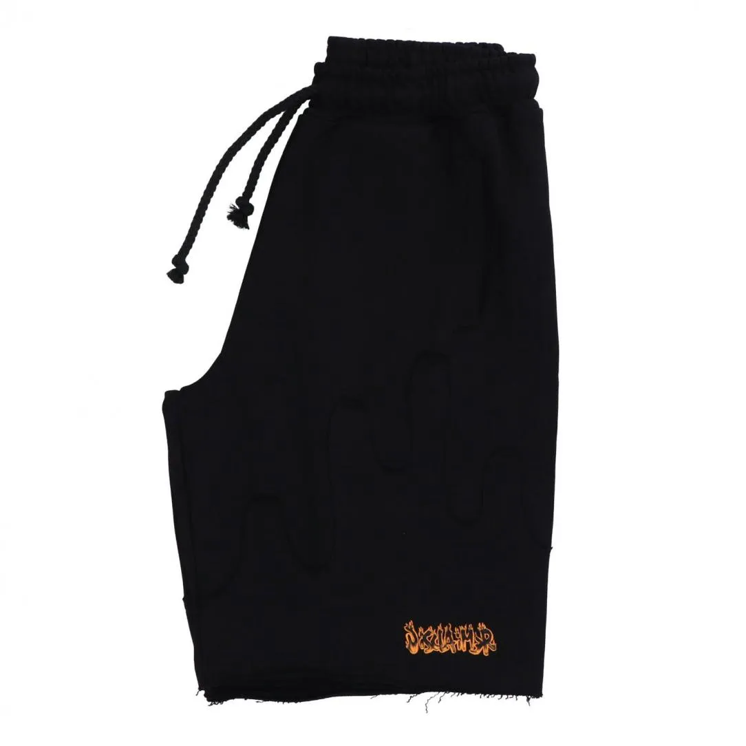 24EDS54485 BERMUDA IN FELPA Nero