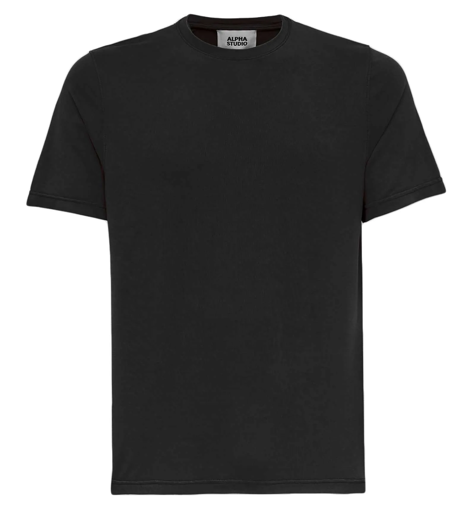 ALPHA STUDIO uomo maglia T-shirt nero ICE COTTON AU-5330C 1220