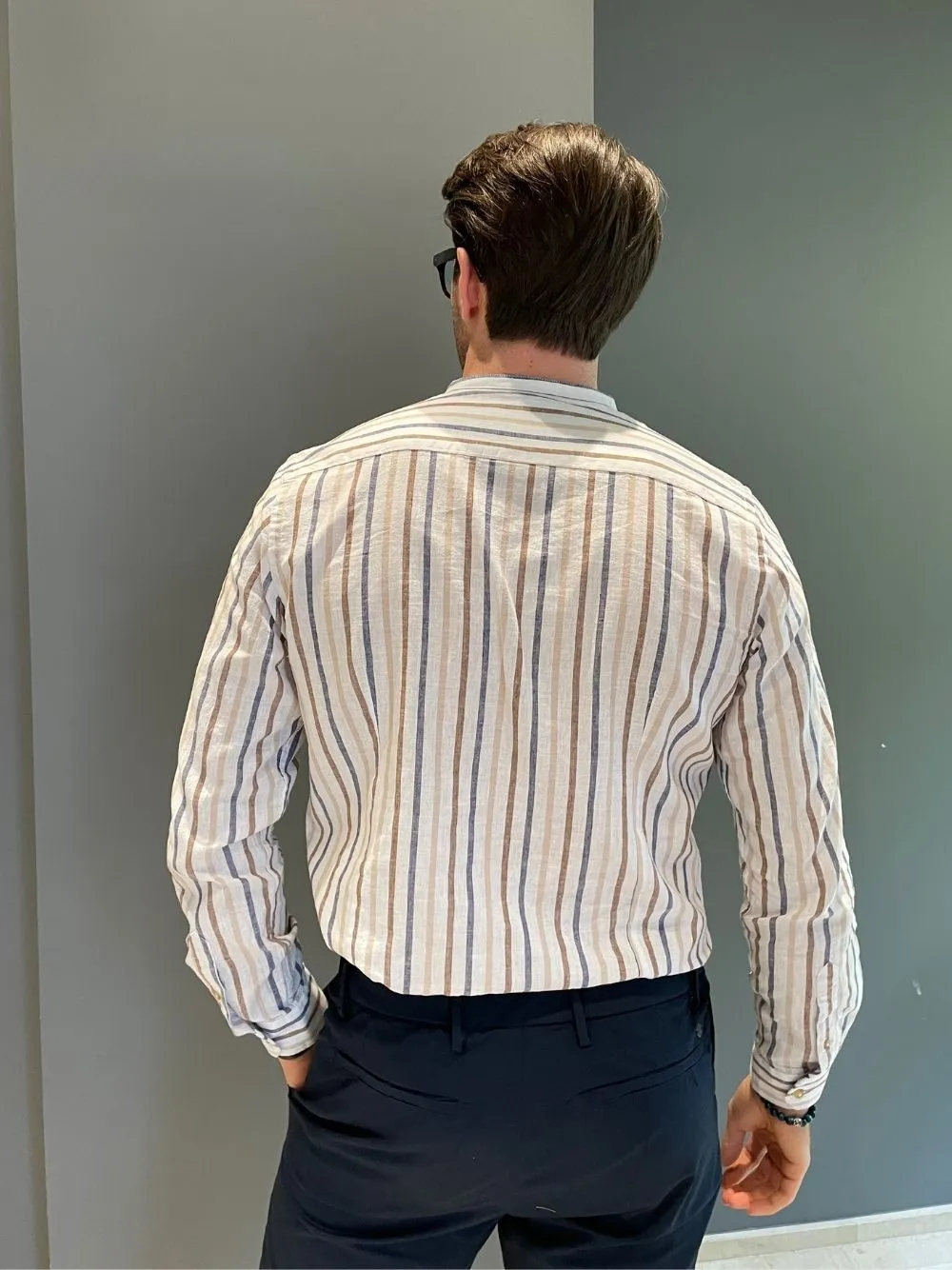 Camicia coreana righe