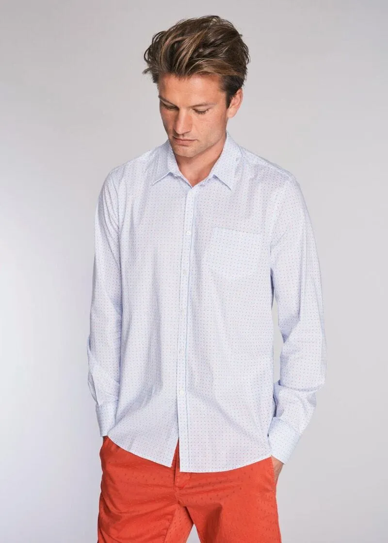 Camicia in popeline con taschino