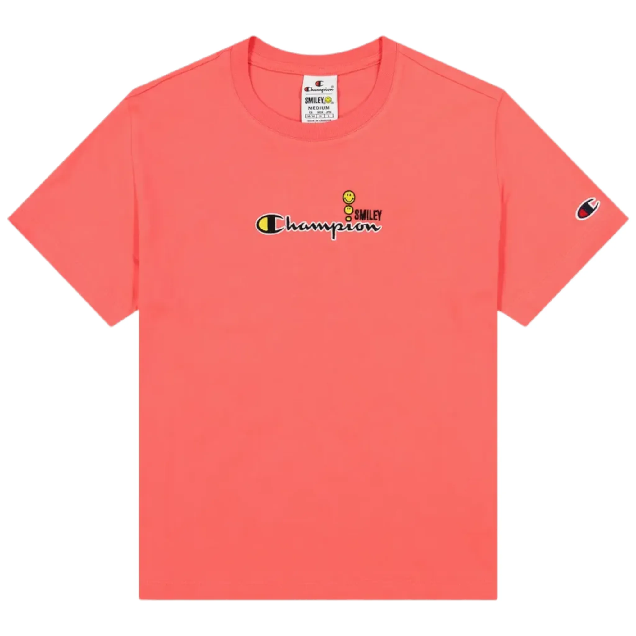 Champion t-shirt cropped smiley donna