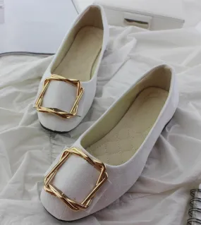 Comemore  Women Flats Shallow Dress Office Pumps Woman Loafers Autumn Fashion Sweet Flat Casual Shoes Ladies Plus Size 4