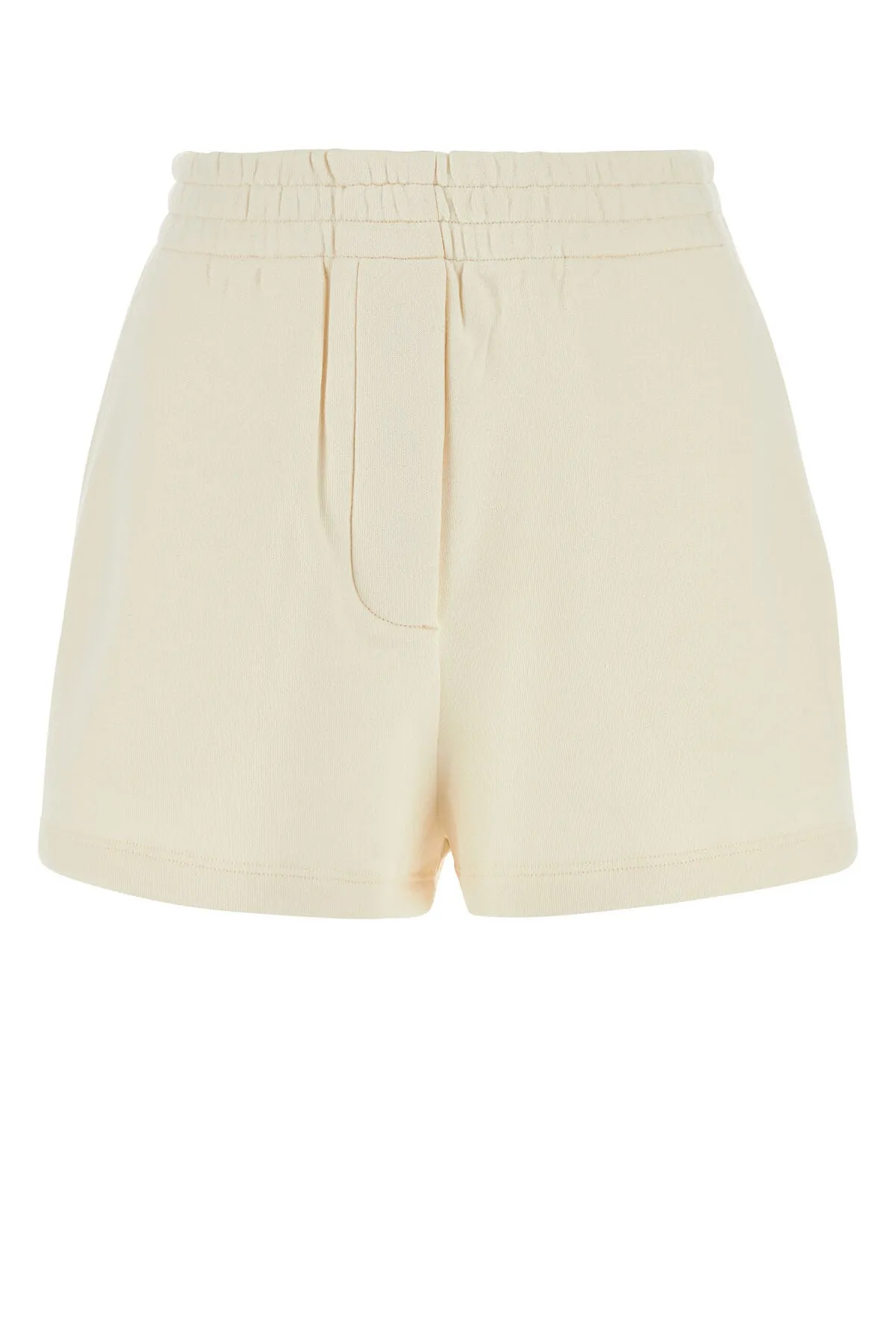 Cream cotton shorts    