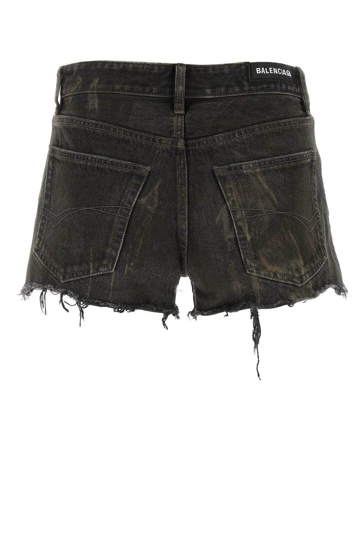 Dark grey denim shorts    