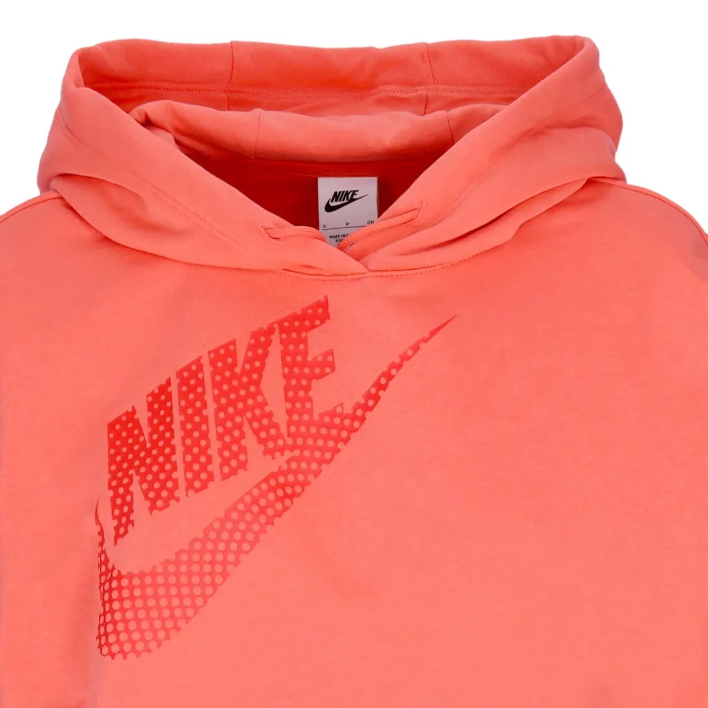 felpa cappuccio corta donna sportswear fleece pullover crop hoodie MAGIC EMBER