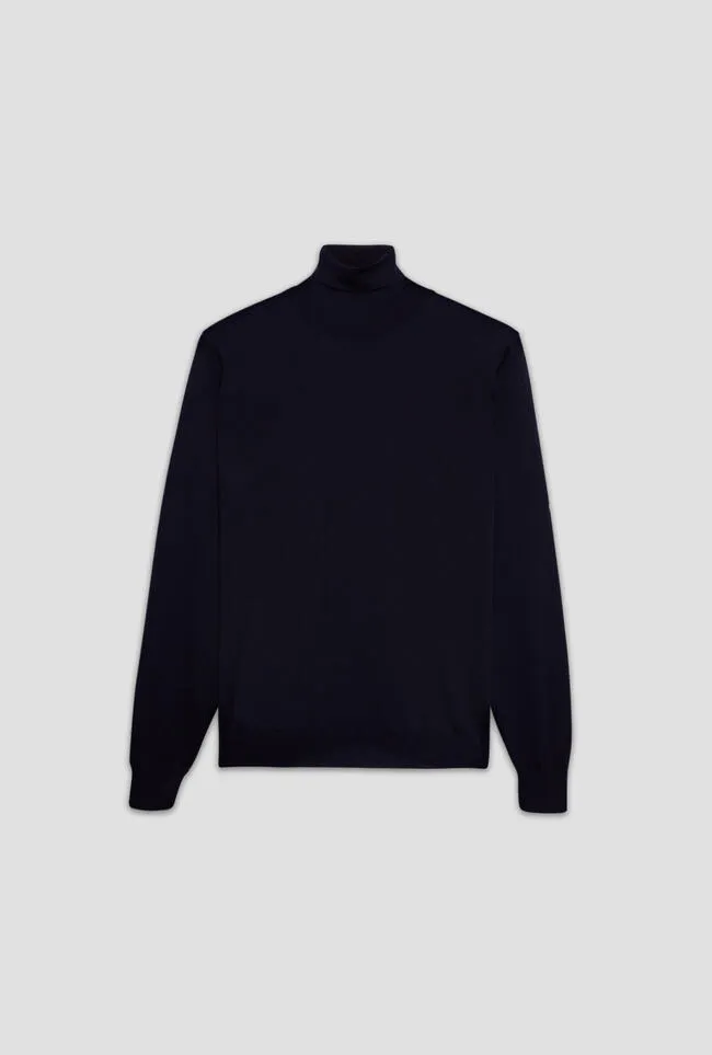 FERRANTE Maglia ciclista dolcevita ML merino extrafine 30801 AI25