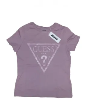 GUESS V2YL07K8HM0 t-shirt maglia manica corta uomo lilla