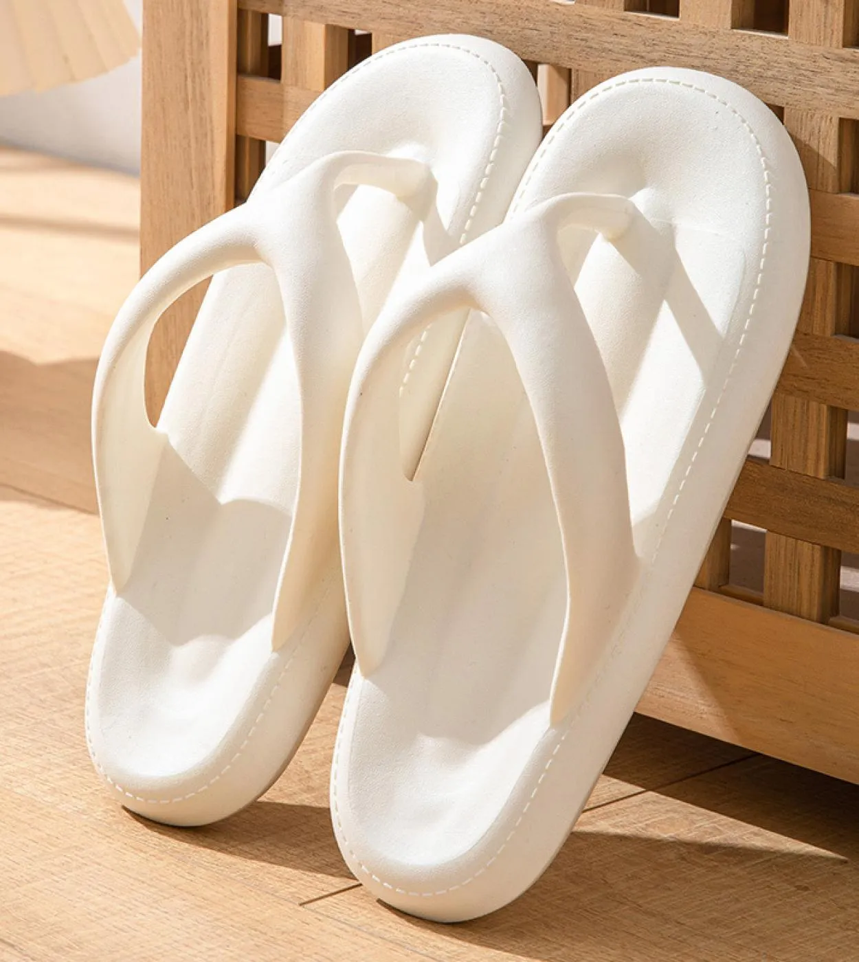 Infradito da spiaggia estivi per donna Sandali infradito leggeri casual Pantofole da bagno antiscivolo Donna Suola morbida Cusci