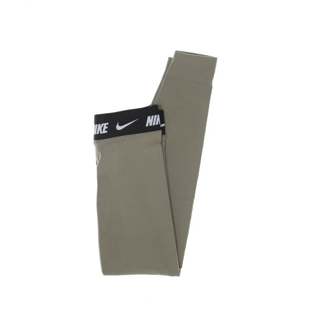 leggins donna sportswear club high-waisted leggings MATTE OLIVE
