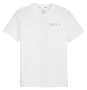Maglia a manica corta Run Vertical Uomo Bianco