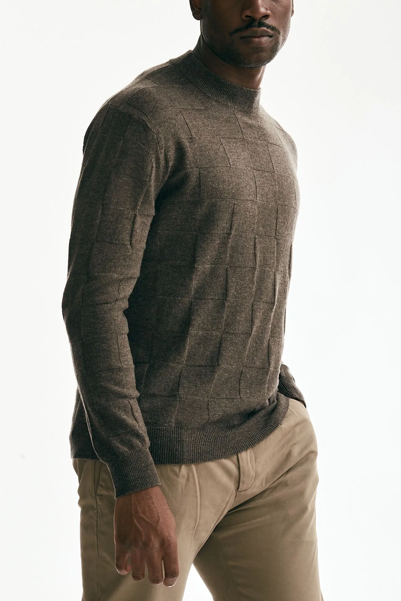 Maglia in lana tortora 