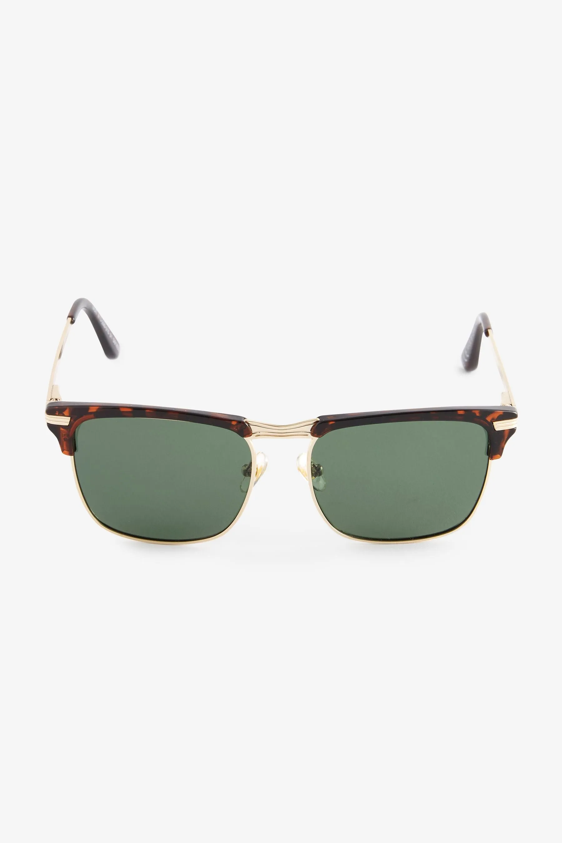 Marrone tartarugato  - N Logo Clubmaster Polarised Sunglasses