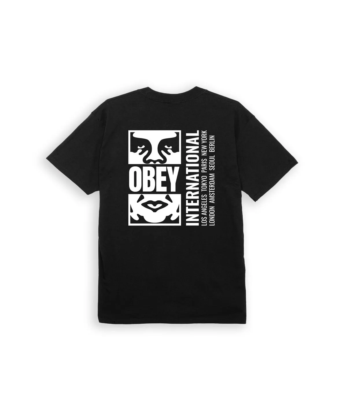Obey Icon Split T-Shirt Nera