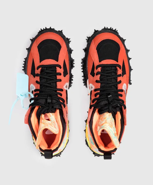Off-White Scarpe da ginnastica Nike Terra in pelle scamosciata arancione OMIA29CT24MAT001