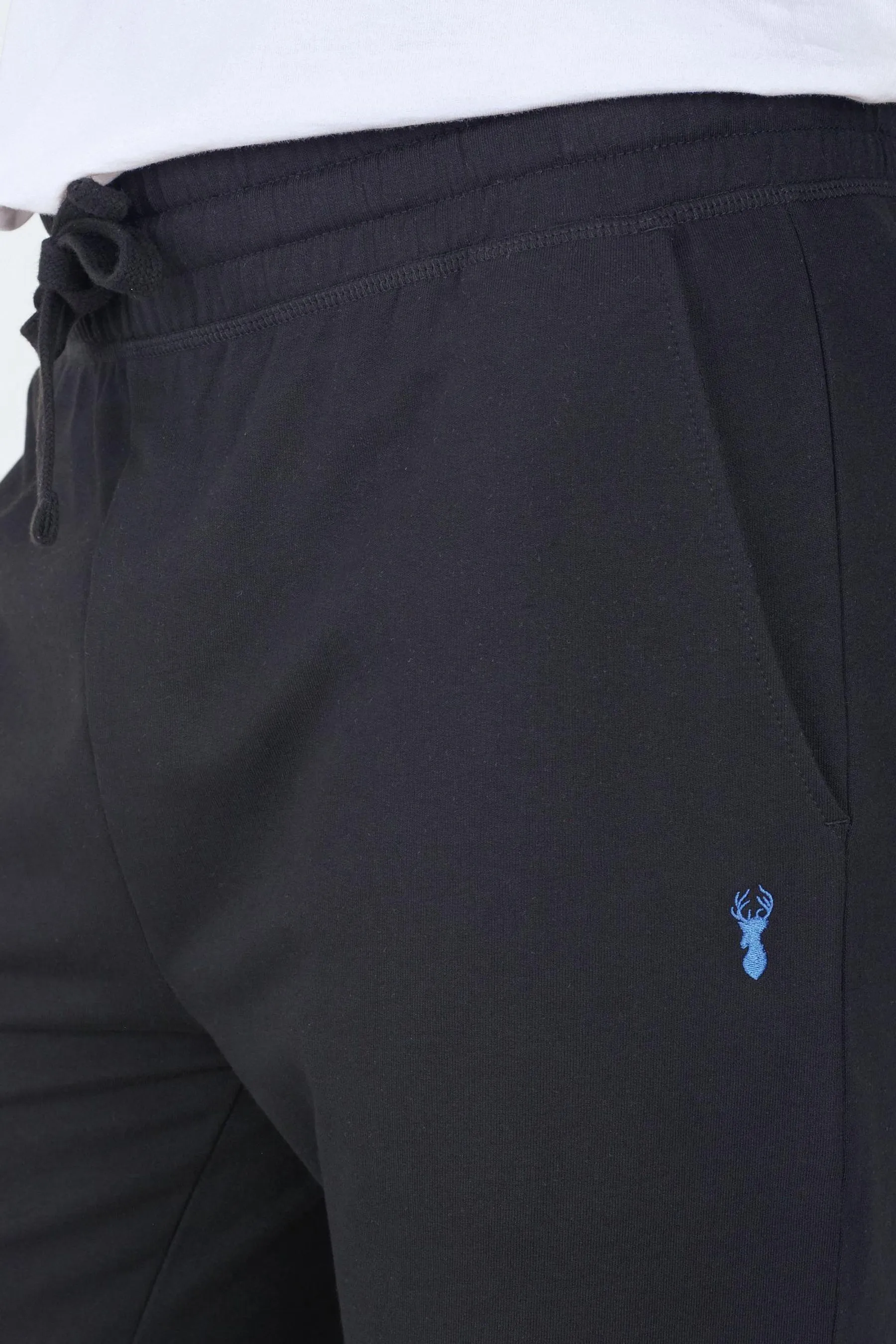 Orlo aperto nero/navy  - Pantaloni da jogging slim leggero