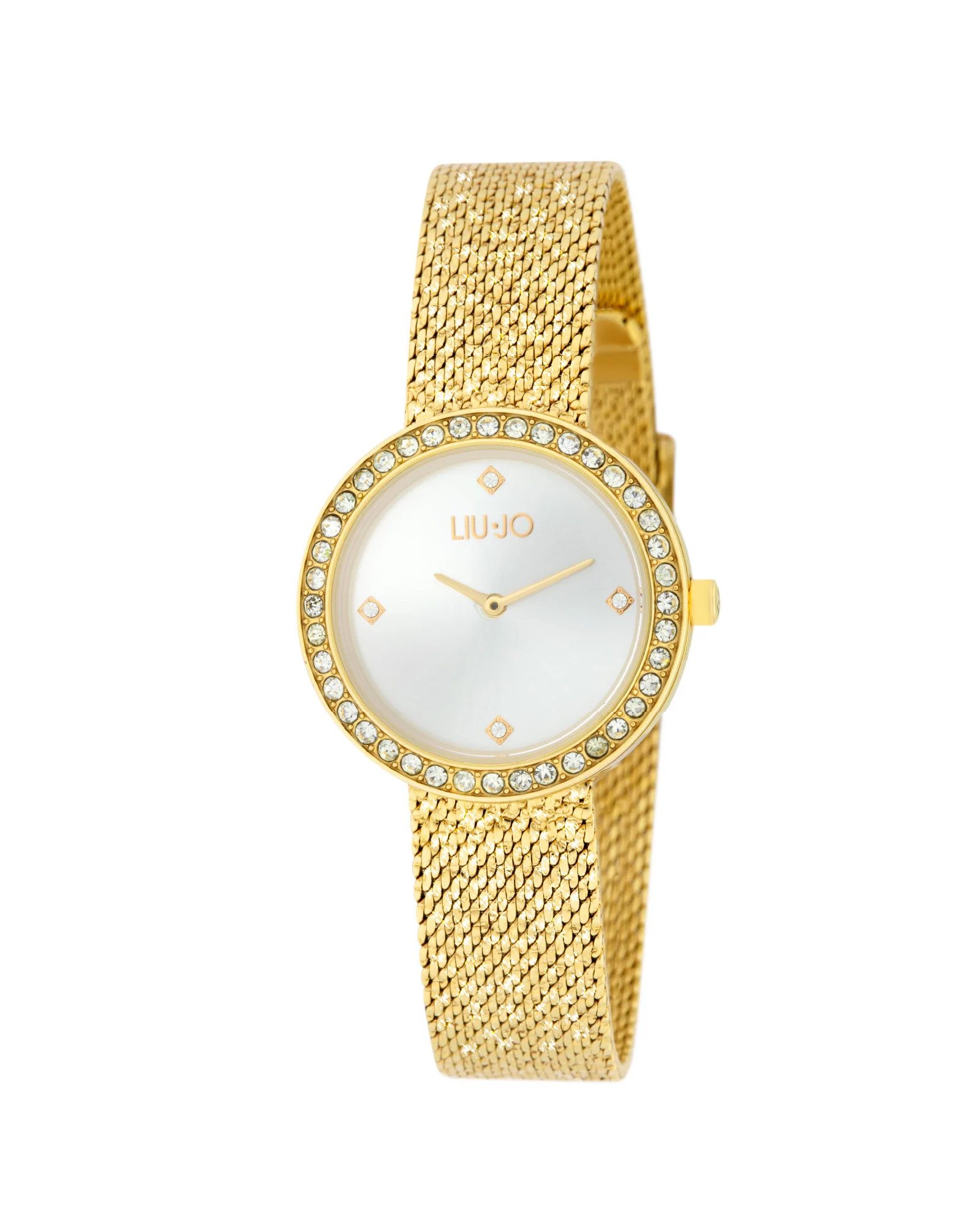 Orologio Solo Tempo Gold Maglia Mesh Donna Liujo Lightness TLJ2140