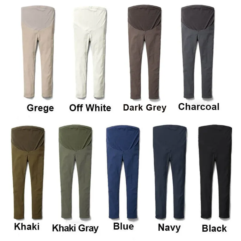 Pantaloni felpati elasticizzati invernali premaman