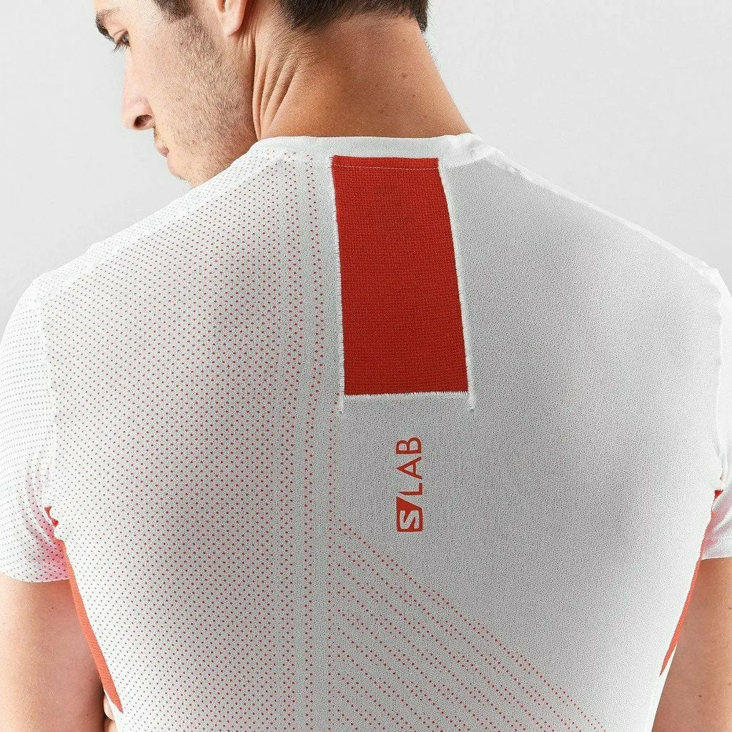 Salomon S-Lab Sense Tee White/Racing Red - Maglia Running
