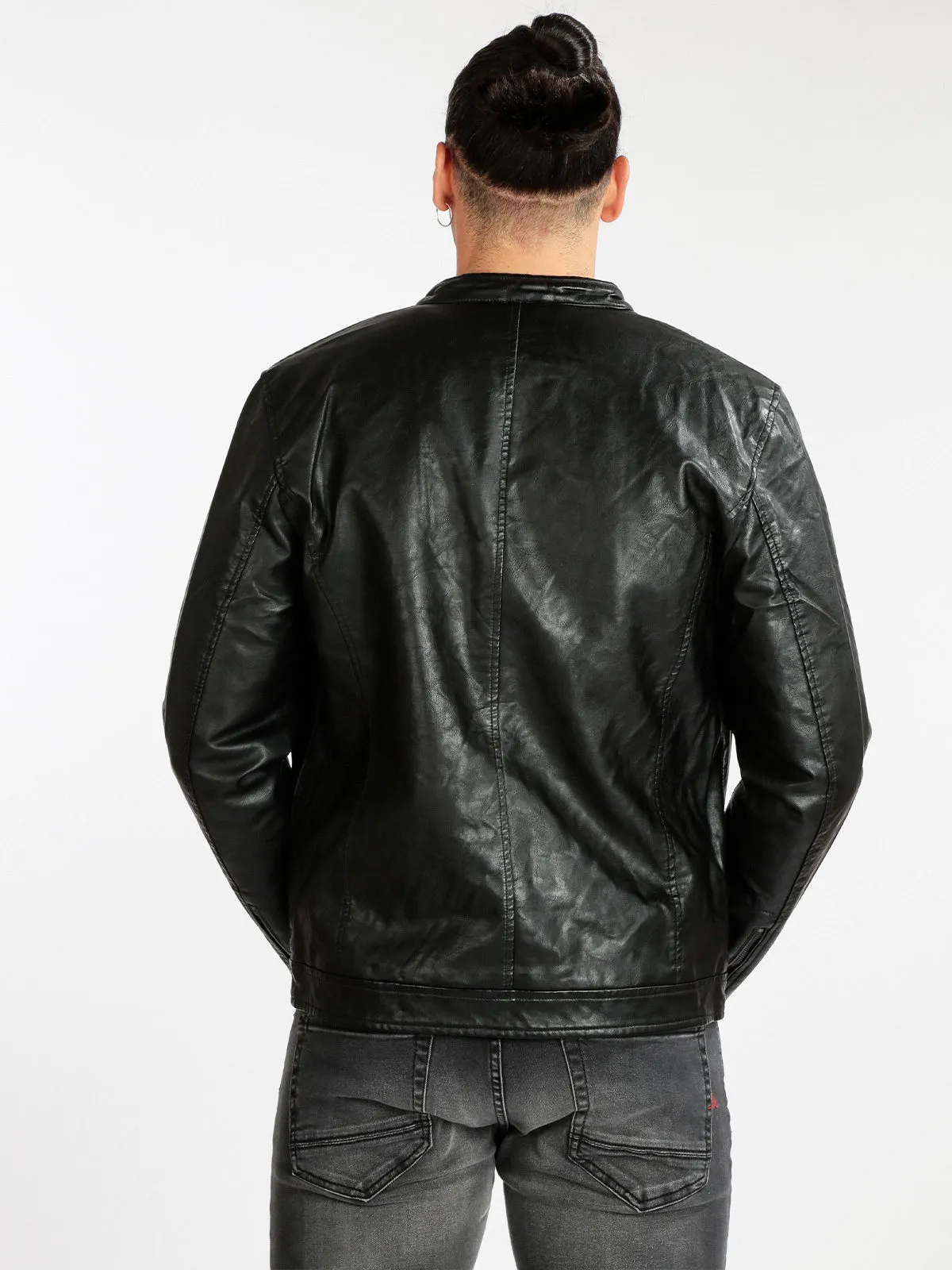 Solada Blouson homme simili cuir