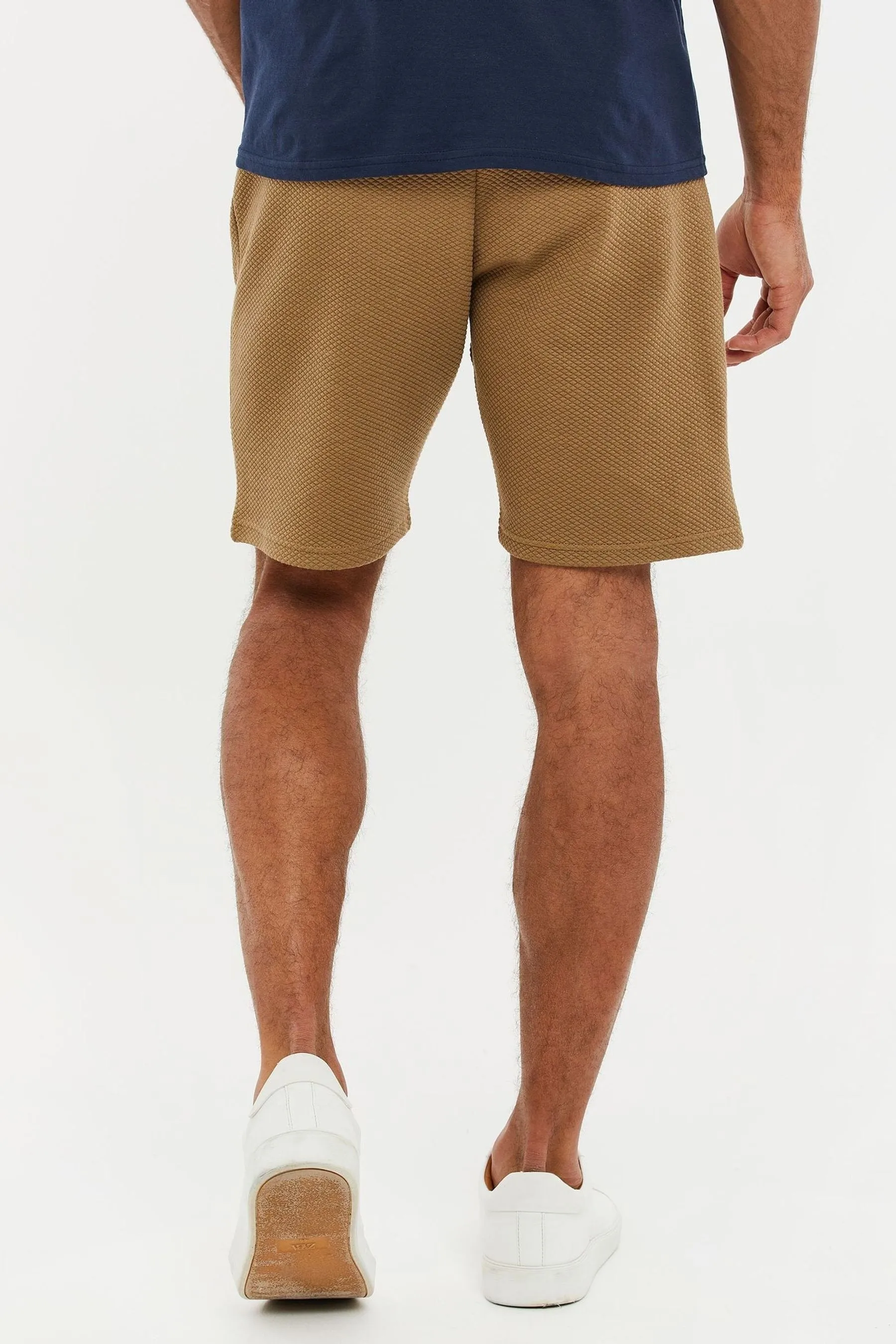 Threadbare - Shorts in felpa testurizzati a nido d'ape
