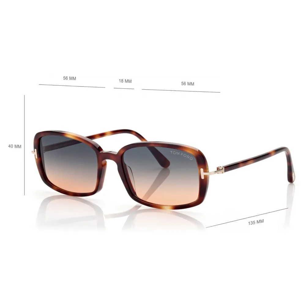 Tom Ford - Bonham Sunglasses - Squadrati - Havana Bionda - FT0923 - Occhiali da Sole - Tom Ford Eyewear