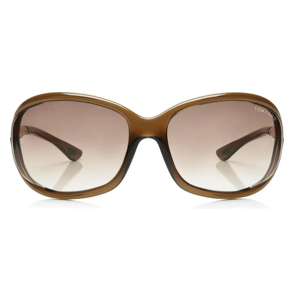 Tom Ford - Jennifer Square Sunglasses - Occhiali da Sole Quadrati - Marroni Scuro - FT0008 - Occhiali da Sole - Tom Ford Eyewear