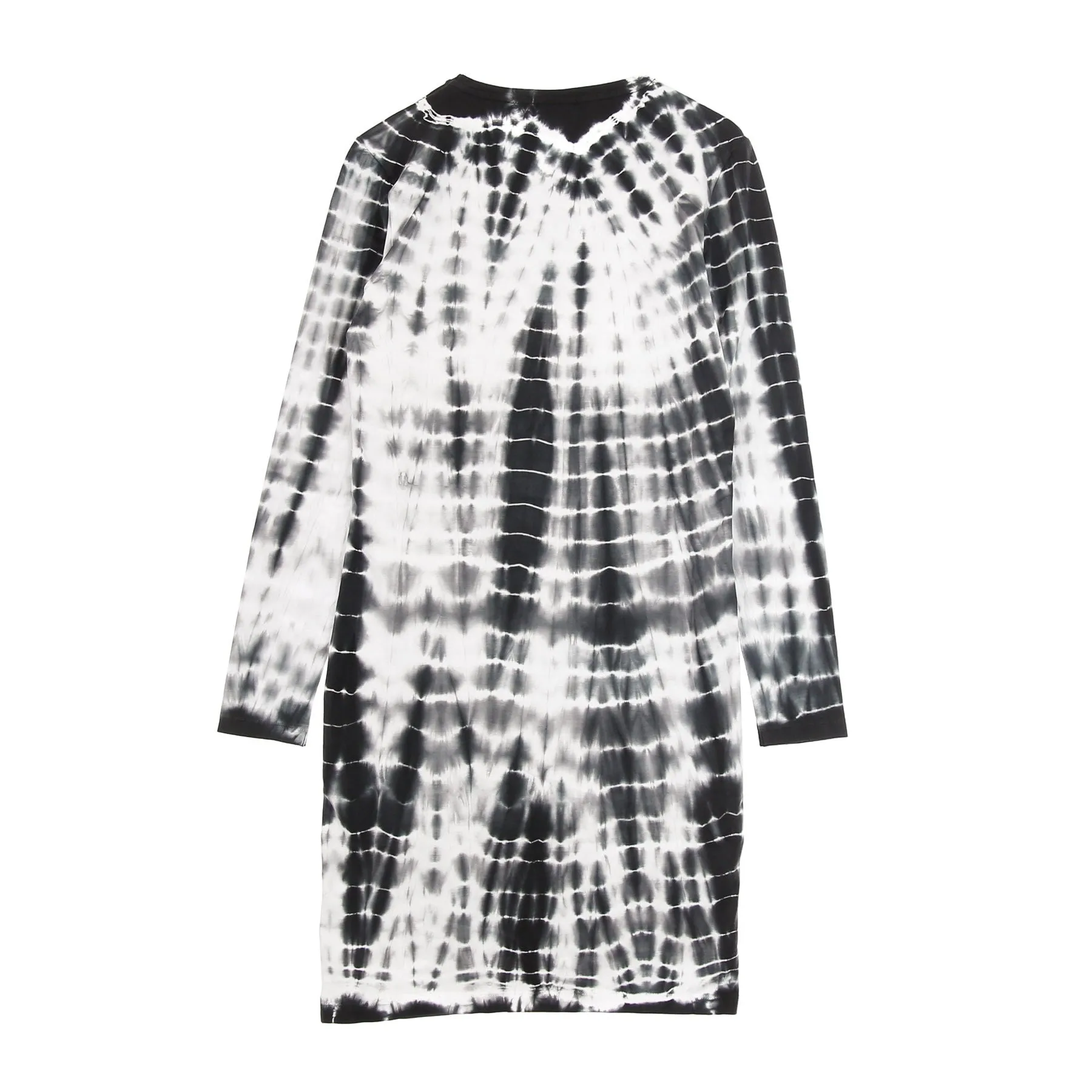 Vestito Donna Signature Tie Dye Rib Dress White/black