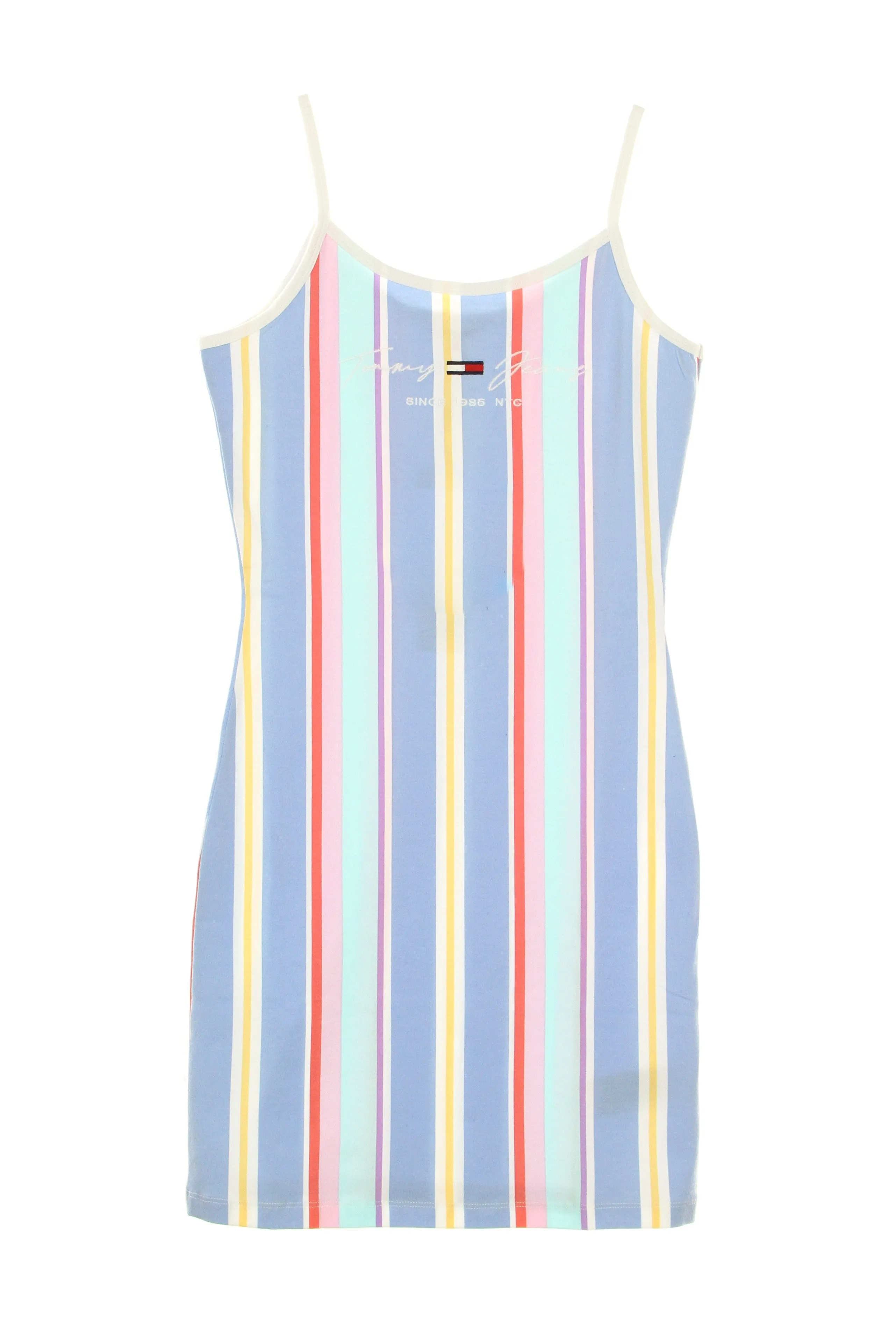 Vestito Donna Stripe Strap Dress Light Powdery Blue/stripe